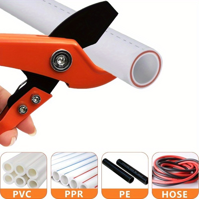 Pipe Cutter Ratchet - เครื่องตัดท่อพีวีซี 1 ชิ้น แบบหนัก พร้อมใบมีด SK5